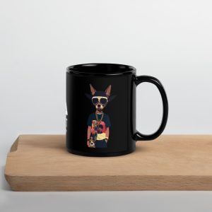 Hip Hop Chihuahua Chiwawa Ayspekt Black Glossy Mug